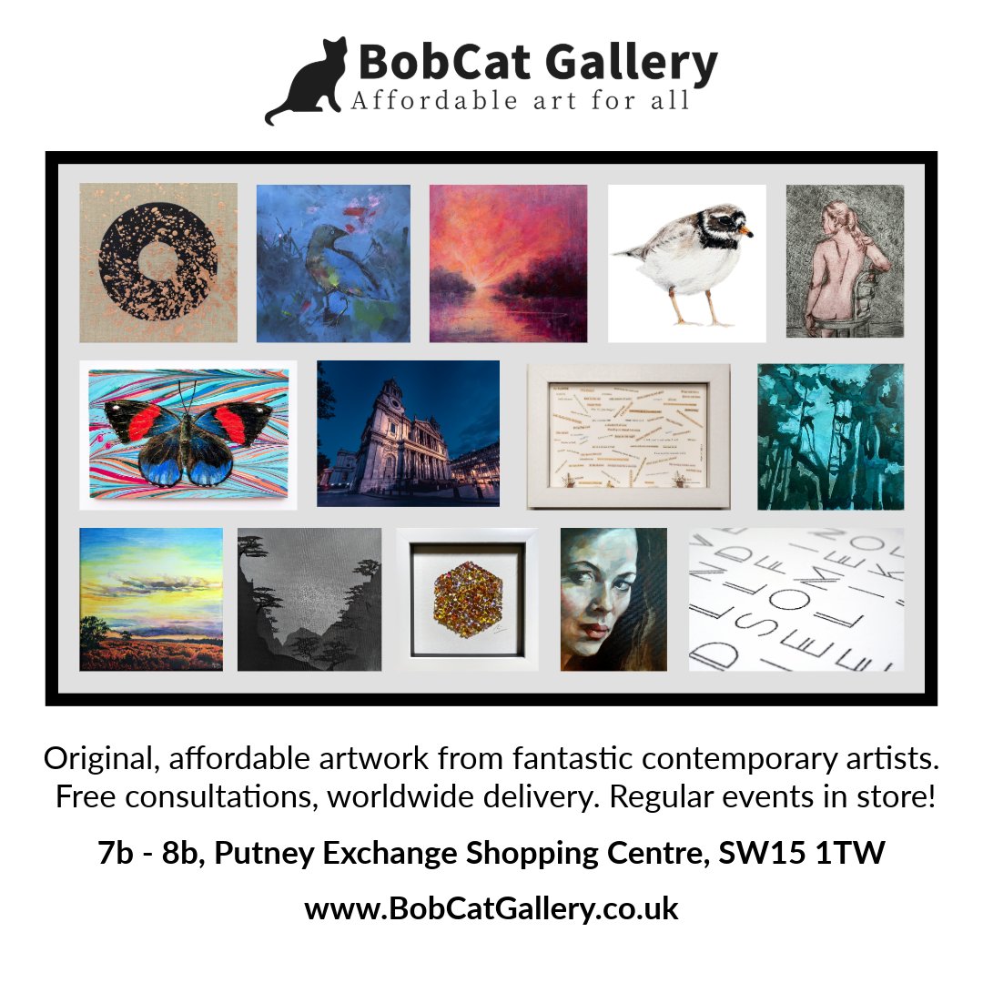 MEET THE ARTISTS AT BOBCAT GALLERY
Feb 13th 5.30pm
Putney Exchange Shopping Centre

Join <a href="/BobCat_Gallery/">BobCat Gallery</a>  for a relaxed &amp; informal chance to meet the artists displaying their work at Putney Exchange during February. Refreshments provided.

Free tickets: ticketsource.co.uk/bobcat-gallery…