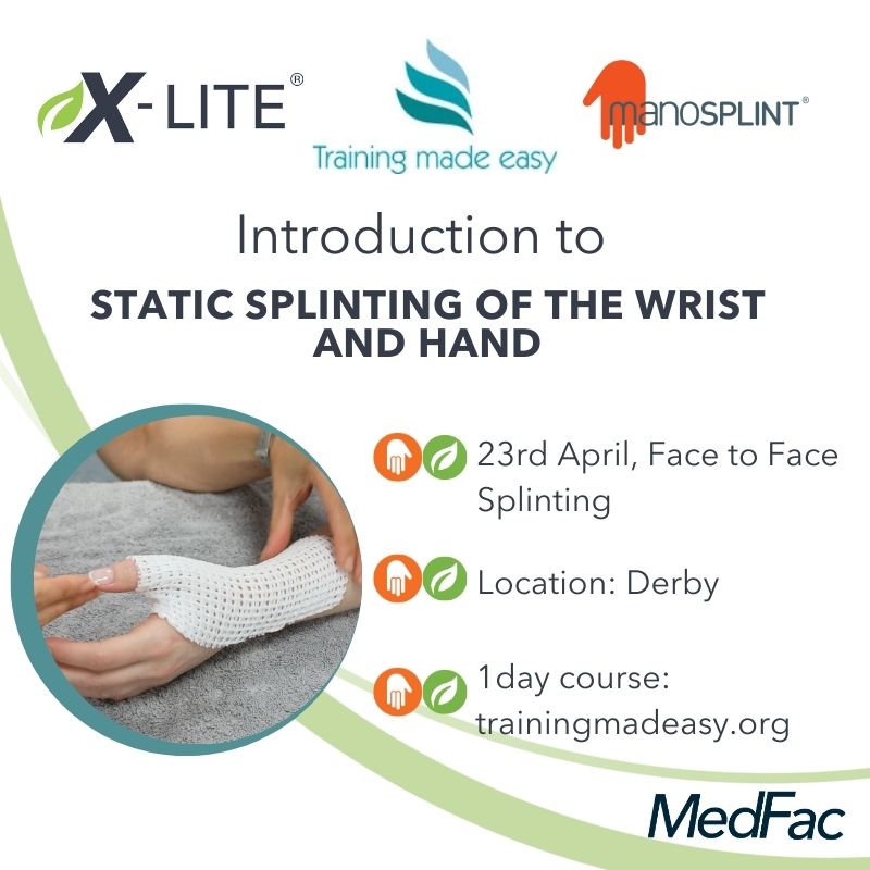 Manosplint (@manosplint) on Twitter photo Learn static splinting at this in person course in Derby with Ella Donnison and Katie Horton👍Register now on trainingmadeasy.org or contact customer services@trainingmadeeasy.org
#handtherapy #splinting #handsplint #wristsplint Learn static splinting at this in person course in Derby with Ella Donnison and Katie Horton👍Register now on trainingmadeasy.org or contact customer services@trainingmadeeasy.org
#handtherapy #splinting #handsplint #wristsplint