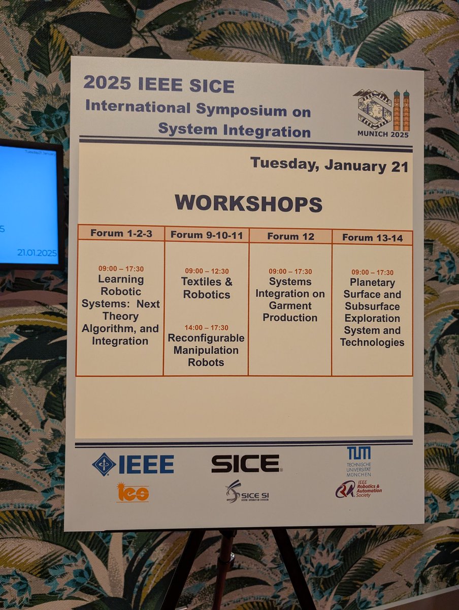 cambel07's tweet photo. Our workshop on reconfigurable manipulation robots will start soon at 2 PM CEST!
Join us #sii2025 https://t.co/nXwOebzf5C