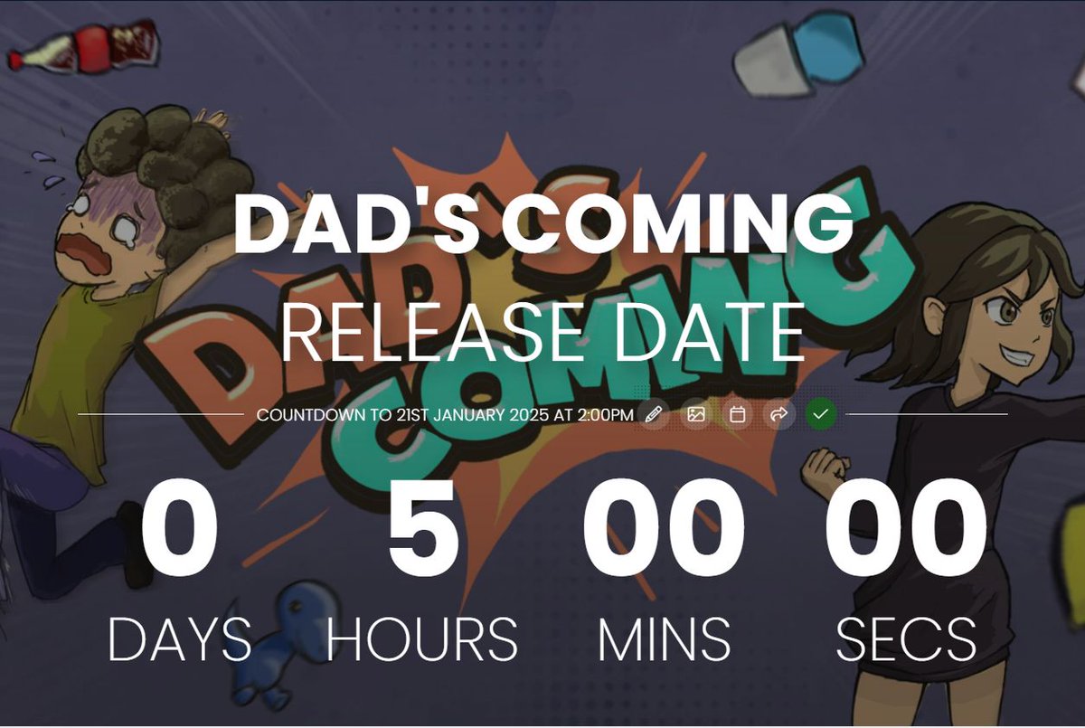 ColdLahmen's tweet photo. 5 HORAS PARA O LANÇAMENTO!! 🎉
O PAI TA CHEGANDO!

5 HOURS TO GO UNTIL LAUNCH!! 🎉 
DAD'S ALMOST HOME!

#gamelaunch #indiegame #gamedev #pixelart #indiebr #jogobr https://t.co/q1kk0O1hYx