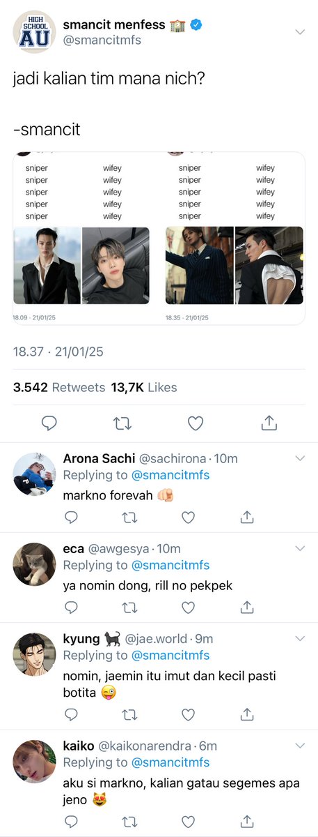publisheer's tweet photo. dongmark slight jaemjen wantwit au

ubur ubur ikan lele https://t.co/TeerBYXFF8