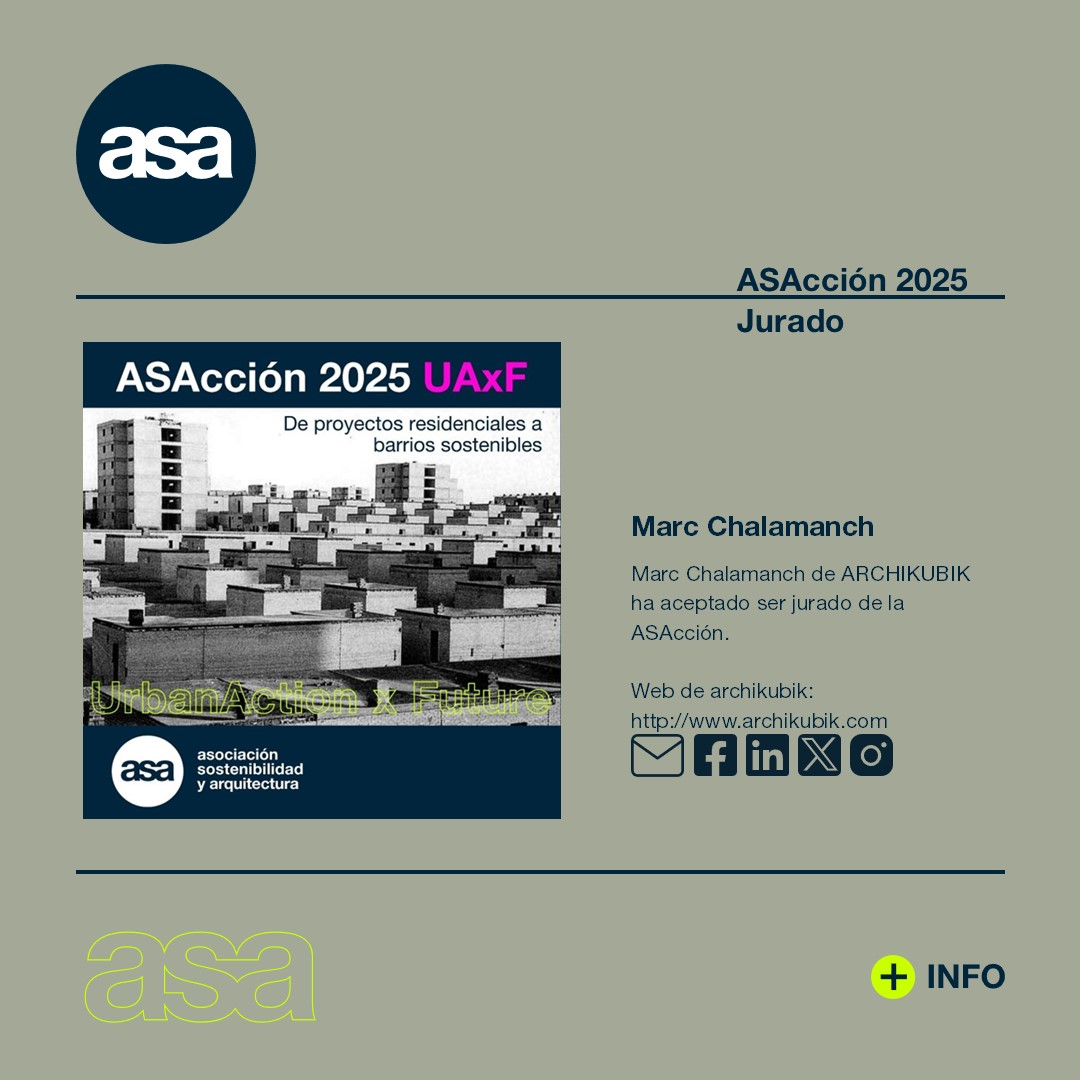 <a href="/chalamanch/">marc chalamanch</a>  de <a href="/ARCHIKUBIK/">archikubik</a>  ha aceptado ser jurado de la #ASAcción #2025

#concurso
#arquitectura
#sostenibilidad

Plazo de inscripción hasta 13 de febrero. 

Inscríbete:

sostenibilidadyarquitectura.com/blog/2024/12/1…