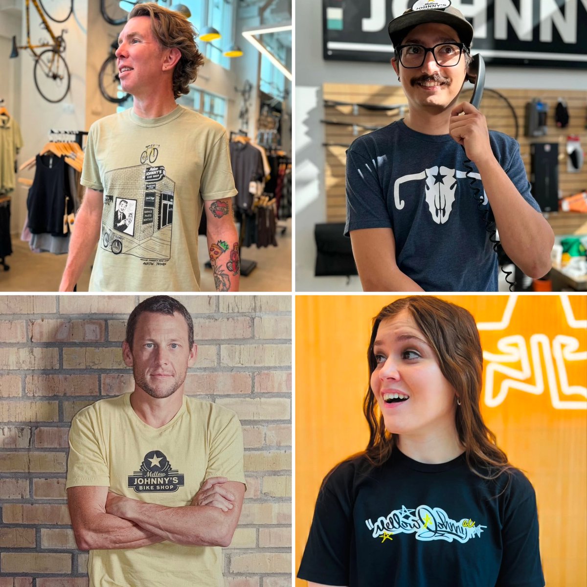 Lots of best-selling, favorite shop t-shirts are back in stock and available online and in the shop (when we're not closed for inclement weather like we are today). Get your favorites here: shop.mellowjohnnys.com/collections/t-…

#rideyourbike