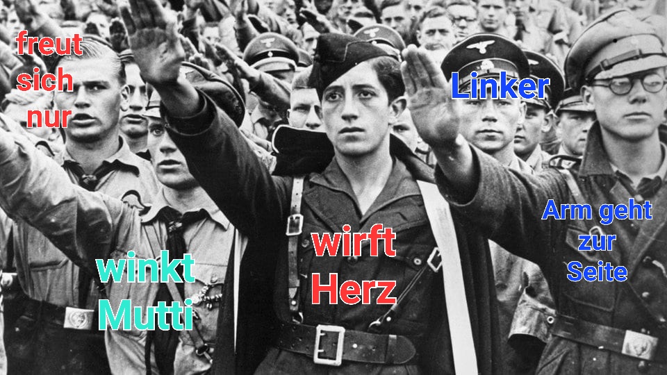 rechte Bubble gerade