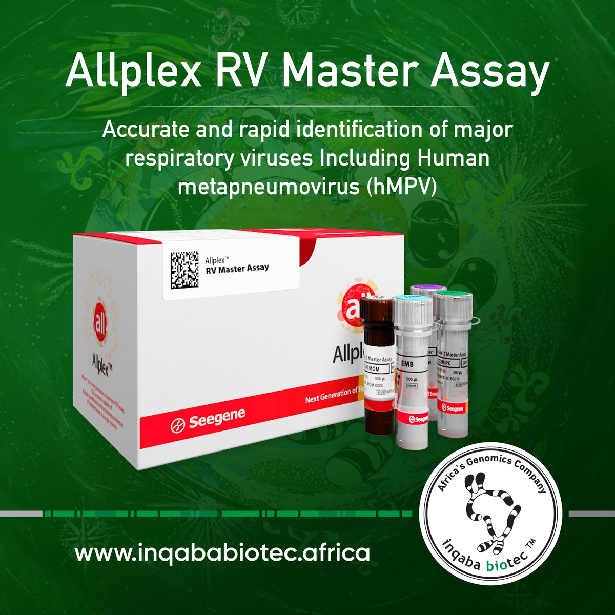Human metapneumovirus (hMPV) can cause upper and lower respiratory diseases in people of all ages, particularly young children, older adults, and individuals with weakened immune systems.

or more details or any other inquiring reach out to Us:

Email: karibu@inqababiotec.africa