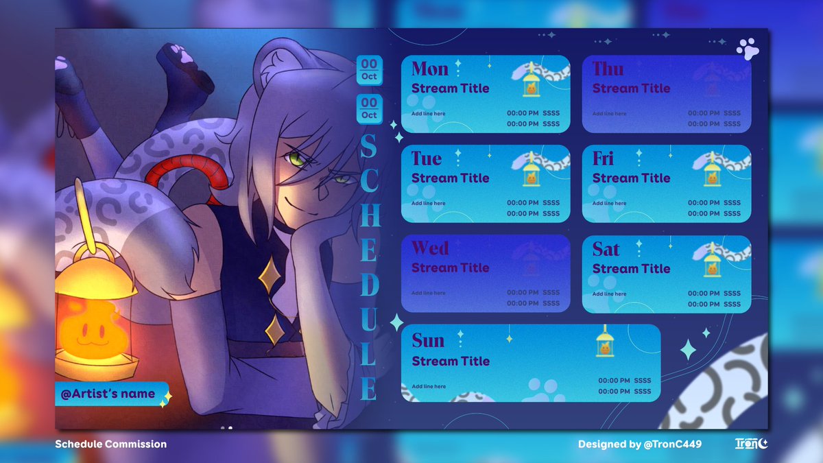 TronC449's tweet photo. Stream Schedule for @LumosStoryVT  ✨
Thank you so much :3

Get your Schedule heree: https://t.co/1x9jbaIU38 

#VGenComm #VTuberAssets https://t.co/bvhuSK0NHP