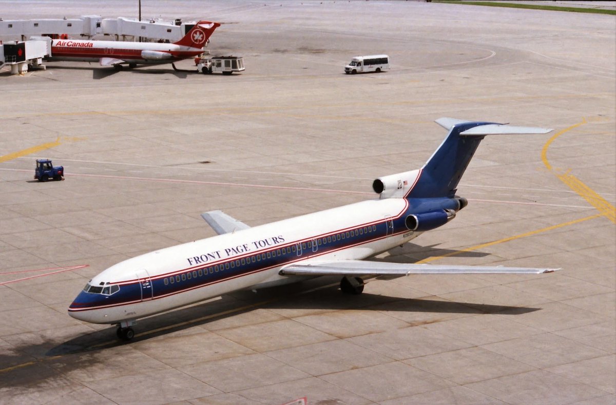 n194at's tweet photo. Front Page Tours (Express One)
Boeing 727-223 N6836
YYZ/CYYZ Toronto Pearson Intl Airport
Photo credit Gary Gentle
#AvGeek #Airline #Aviation #AvGeeks #Boeing #B727 #YYZ #Toronto #ExpressOne #FrontPage @TorontoPearson https://t.co/9fTTCzWpeK