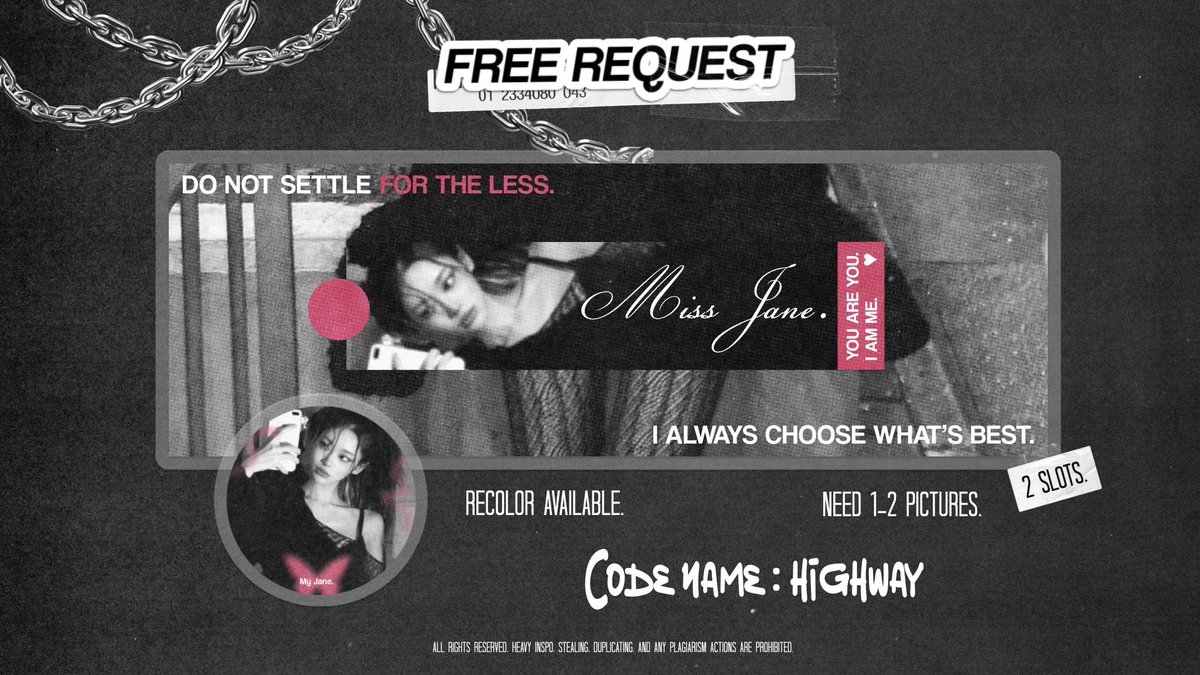Repost ini kalau kalian mau, “HIGHWAY.”

For 2 winners.