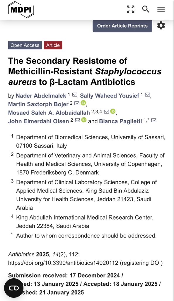SallyWaheed1's tweet image. 2025’s first move: dropping our 2nd publication on conditionally essential genes after exposure to beta-lactams. Shoutout to our Tn- mutant library in JE2 for being the real MVP (source of Trauma😂) nature.com/articles/s4159….

mdpi.com/2079-6382/14/2…
@NaderAbdelm 
@Innotargets2020