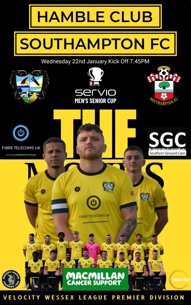 Hamble v Saints 
Supporting <a href="/macmillancancer/">Macmillan Cancer Support</a> collection buckets will be around the ground so let's make a difference. Will any of Saints sponsors match what we raise.