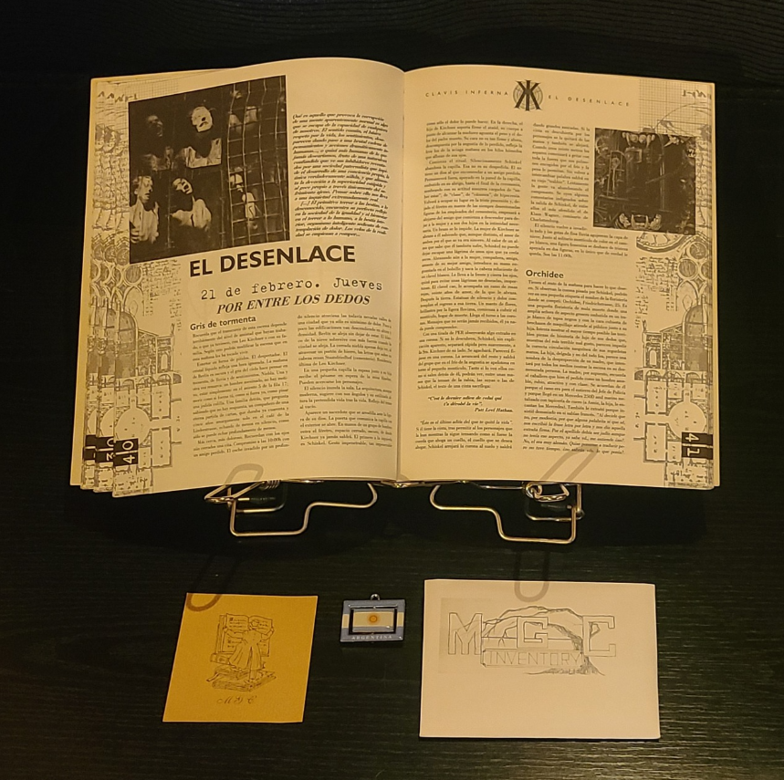 mgc_inventory's tweet image. :páginas: 40-41 (Kult - Clavis Inferna (Primera Semana))

#gunillajonsson #kultrpg #rpgbooks #collector #clavisinferna #metropolisltd #tabletoprpg #jocderol #deathisonlythebeginning #jeuderole #juegoderoll #juegoderoles #giocodiruolo #vintage #vintagerol #sourcebook