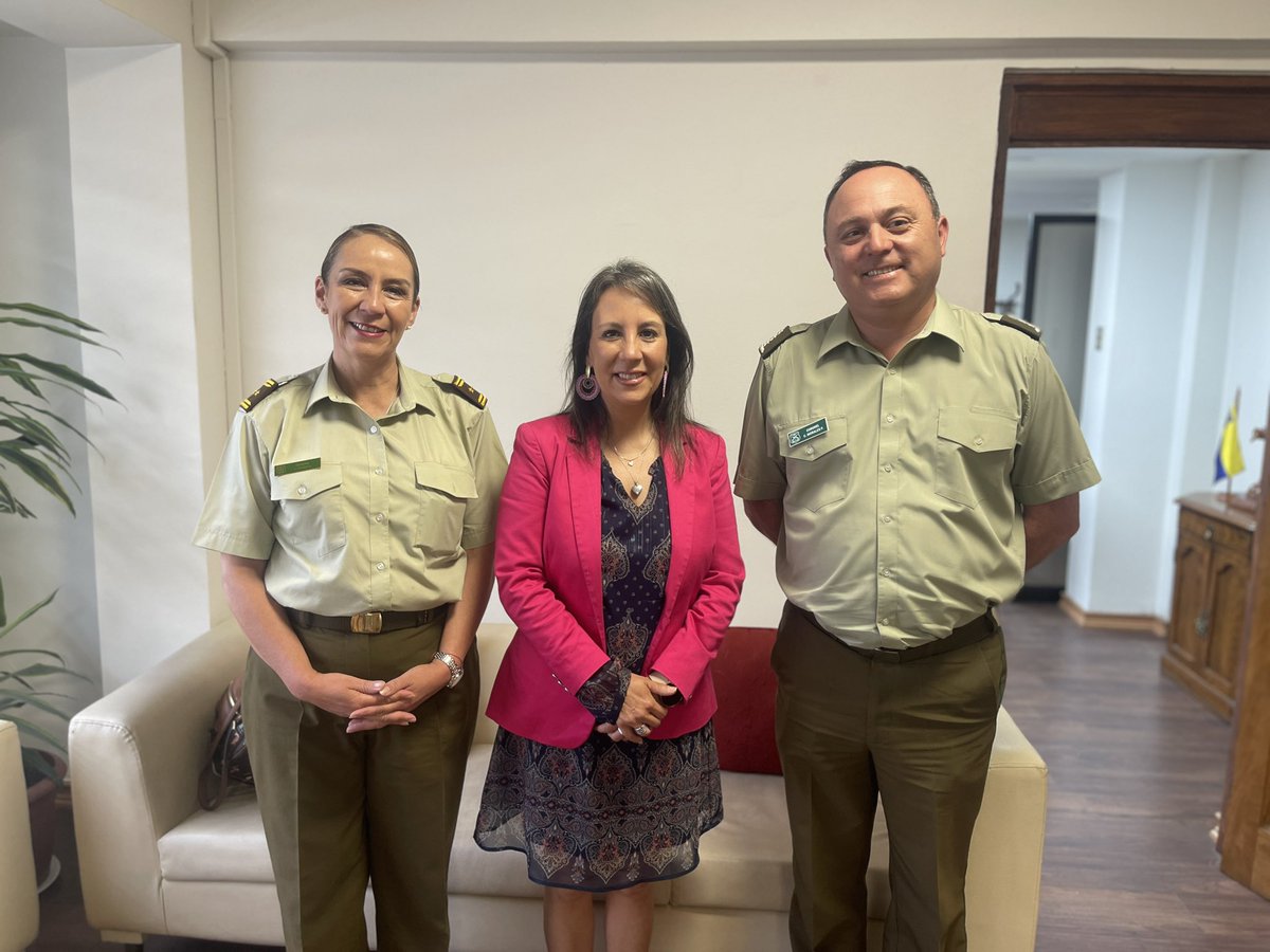 RegCivil_Biobio's tweet photo. Hoy nos reunimos con La Gral. Loreto Osses como Oficial General Concurrente y el Jefe de Zona (s) Crnel. Claudio Morales, para un saludo protocolar, abordar temas relacionadas con el resguardo de Oficinas y coordinar un trabajo conjunto en beneficio de los funcionarios y usuarios https://t.co/7OG23aXtM6