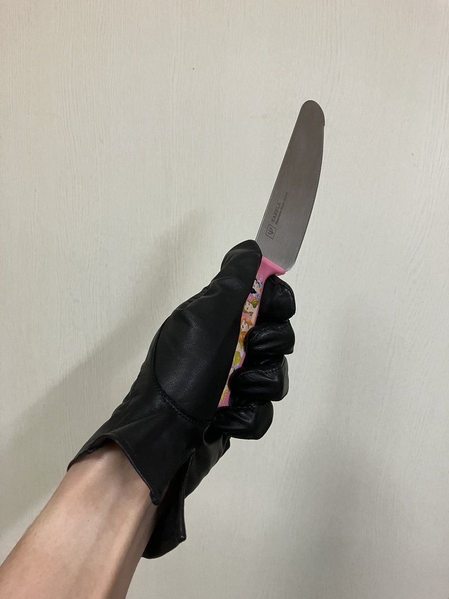殺人犯の手袋(黒・本革・装飾なし)買いました😊

犯人が黒い革手袋の理由
→滑りにくい。汗ばんでも凶器へのグリップが落ちない
→分厚いので揉み合いになった際に手を傷つけない
→裏地なしだと意外と細かい作業も出来るので各種トリックが仕込める
→指紋が残らない

#娘の包丁(お料理練習用)
