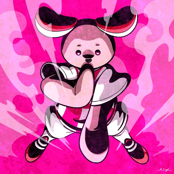 #テゲバジャーロ宮崎 の #ジャーロくん 天岩戸や天孫降臨などの神話の舞台でもある宮崎のマスコットなので神力を駆使するスタイルに八百万の神達を召喚もしくは憑依させて闘うと想像。そう考えるとものすごいチートキャラかもしれない笑 #Jリーグ #マスコット #格ゲー風 