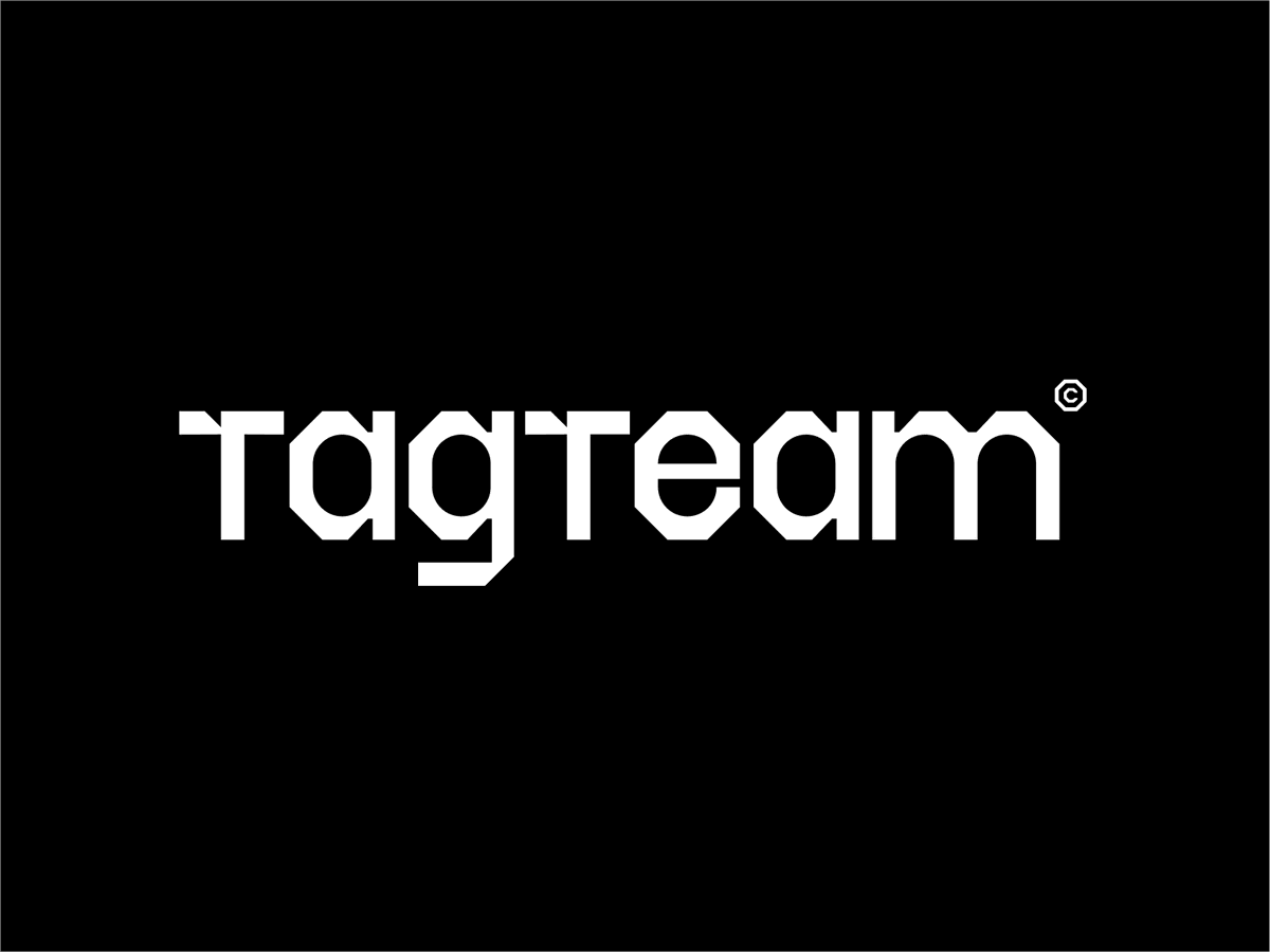 jkane's tweet photo. Spent the weekend exploring TagTeam logotypes. Which one gives the best retro industrial vibes? https://t.co/4R869tBplC