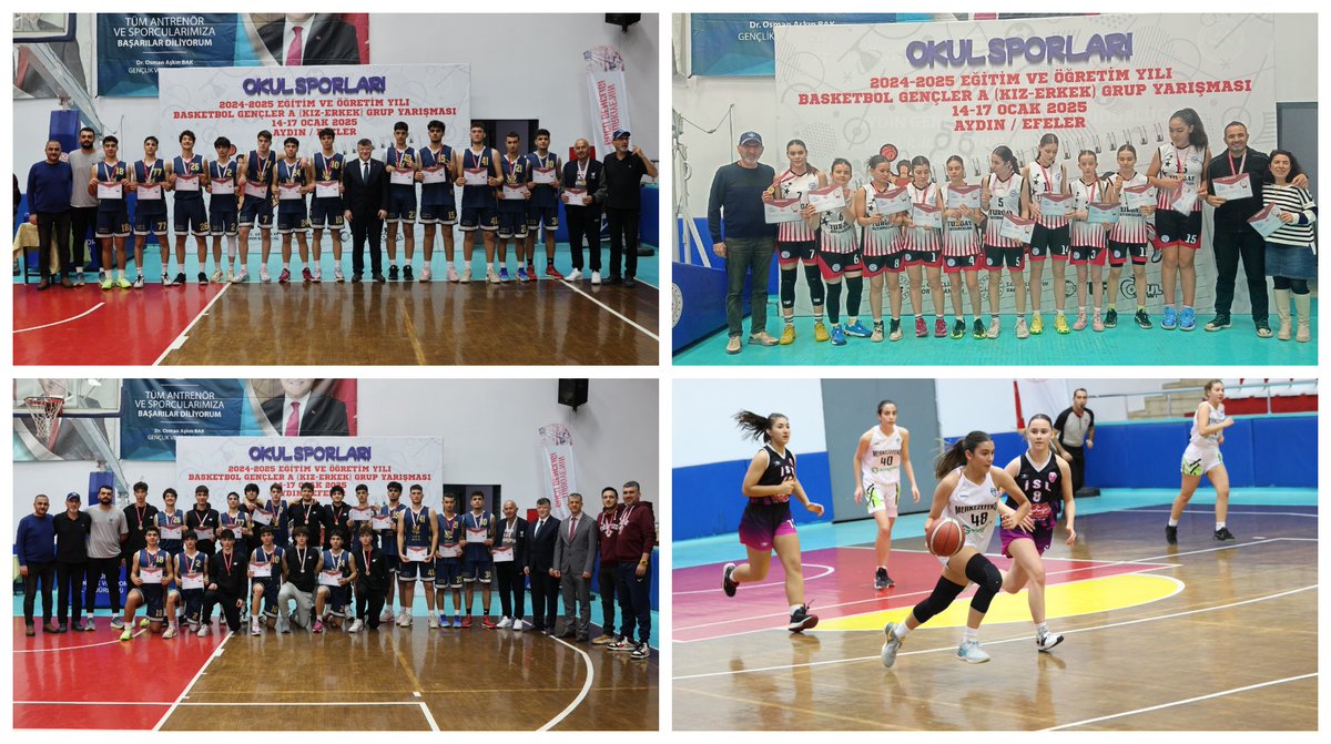 GSBAydin's tweet photo. 🎉🏀 Aydın’da düzenlenen Okul Sporları Basketbol Grup Müsabakaları sona erdi. 🏆

Haberin devamı için⏬⏬
https://t.co/l7yWHdGbqh https://t.co/IMlHJAw09v
