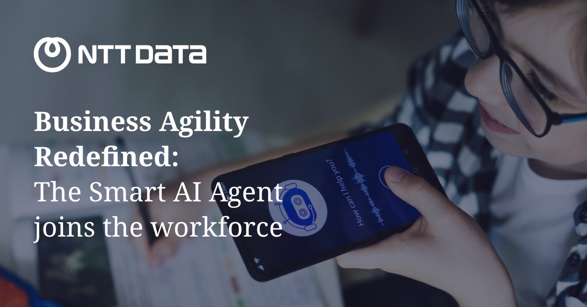 nttdata_inc's tweet photo. #AI isn’t some distant future; it’s happening now.💡
In a recent conversation with the @WSJ, we share how offices and factories of the near future will soon delegate entire workflows to this advanced iteration of #GenAI.
➡️ Find out more: https://t.co/VzmEYUC2Ks
#WSJFeature https://t.co/4sUyw66ug8