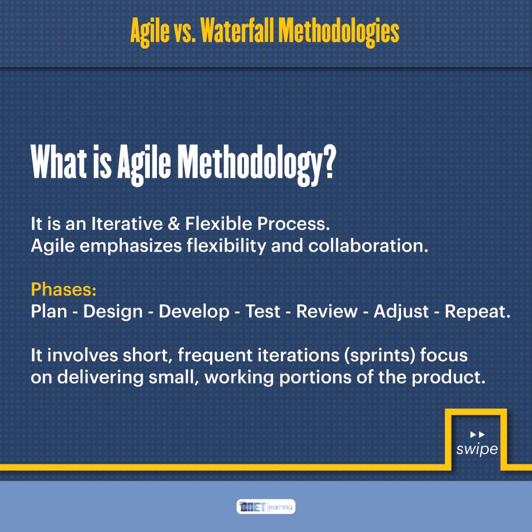 BnetLearning's tweet photo. What is project management without well-thought strategies? Here are two methodologies that are often used https://t.co/XFz6boRVgM