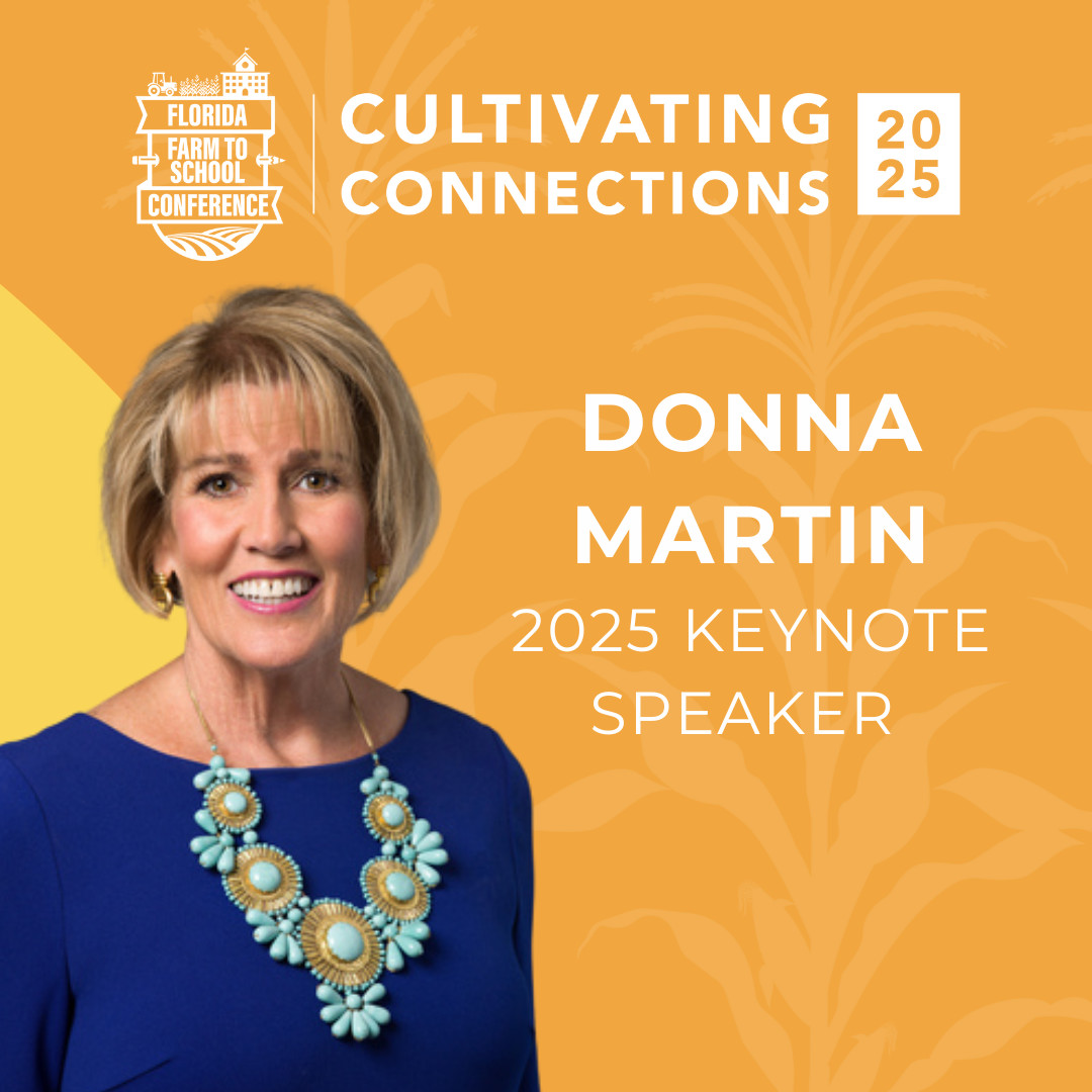 FLFNW's tweet photo. Welcome our 2025 FLFarm to School Conference keynote speaker, Donna Martin! She Retired Director of the Burke County, GA School Nutrition Program, Past-President of the Academy of Nutrition and Dietetics and Farm to School Visionary!​
Register today: https://t.co/YrVz9cy9bR https://t.co/RhRaNXyFXH