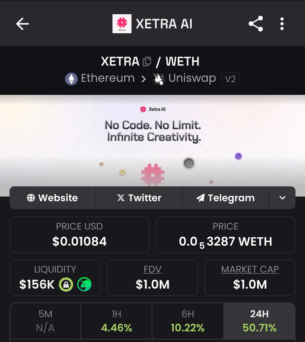 Strong bounce for $XETRA <a href="/XetraAI/">Xetra AI</a> 

✅️ Instant AI dApps Maker
Transform ideas into reality with ready-made Xetra AI templates - build and launch your AI dApps in no time.

✅️Fully EVM Compatible
Power your AI dApps with integration and deployment across all EVM-compatible