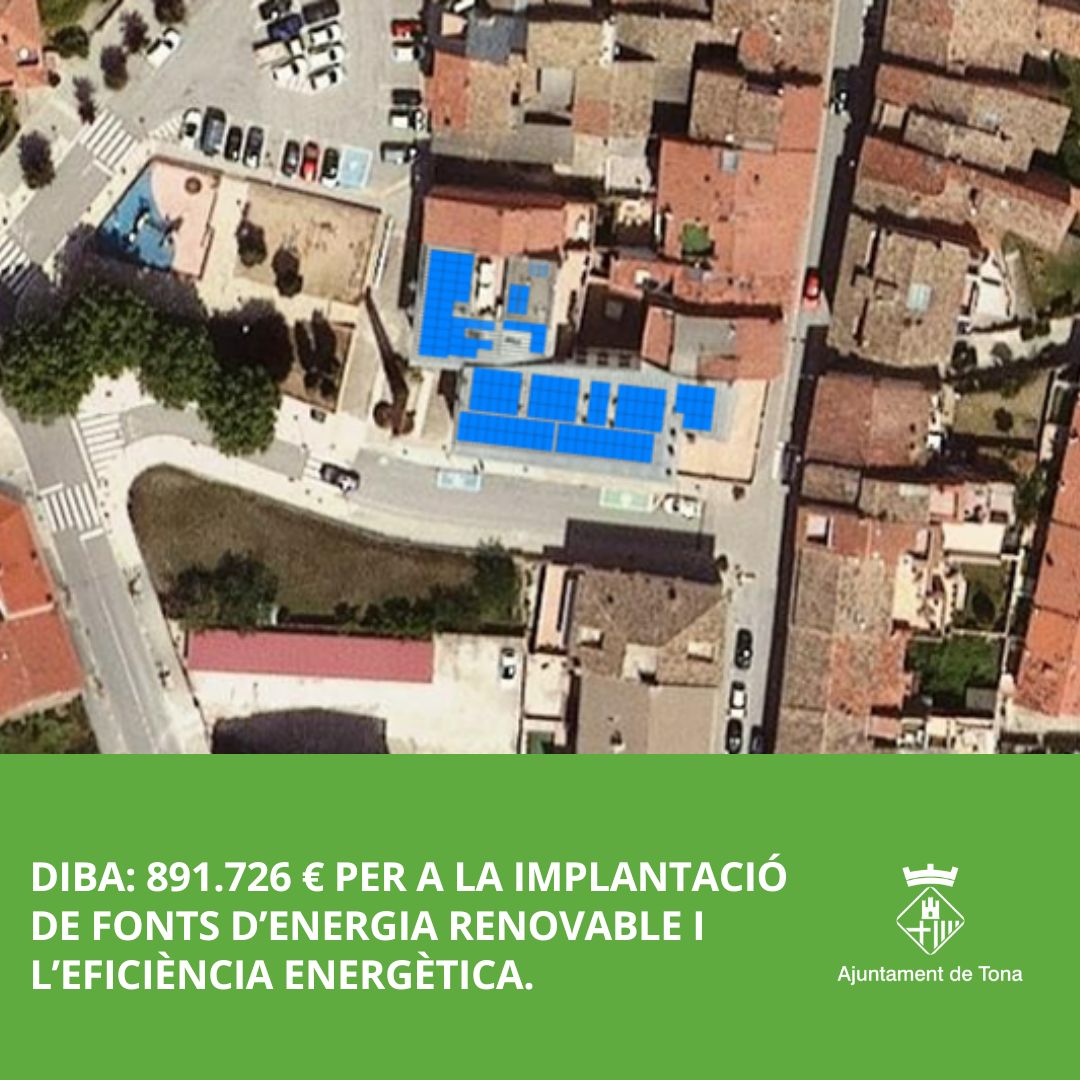 tona_aj's tweet photo. 🌍  Tona rep més d'1,5 milions d'euros per accelerar la transició energètica! 🌱

L’Ajuntament de Tona ha rebut tres subvencions importants per continuar avançant cap a un futur més verd i eficient: https://t.co/DJEIf87M8q