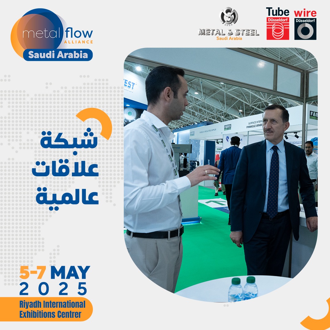 Metaflow_Saudi's tweet photo. معرض ميتال فلو السعودية بالتزامن مع أضخم معرض في العالم لصناعة الأنابيب والمواسير والأسلاك والكابلات ينطلق في الرياض.

📍يقام من 5 - 7 مايو 2025 بمركز الرياض الدولي للمعارض والمؤتمرات.

احجز جناحك الآن: https://t.co/eZhNMAvWSX https://t.co/uegamYxGfo
