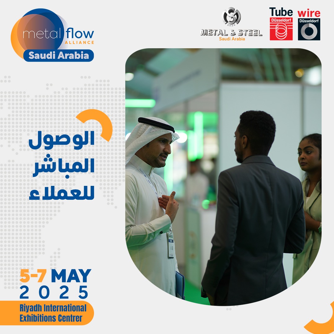 Metaflow_Saudi's tweet photo. معرض ميتال فلو السعودية بالتزامن مع أضخم معرض في العالم لصناعة الأنابيب والمواسير والأسلاك والكابلات ينطلق في الرياض.

📍يقام من 5 - 7 مايو 2025 بمركز الرياض الدولي للمعارض والمؤتمرات.

احجز جناحك الآن: https://t.co/eZhNMAvWSX https://t.co/uegamYxGfo