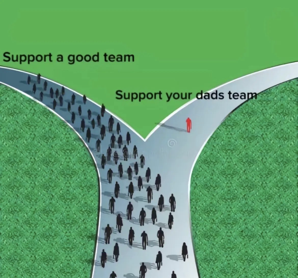 secondtierpod's tweet image. If you went right, you did the correct thing.