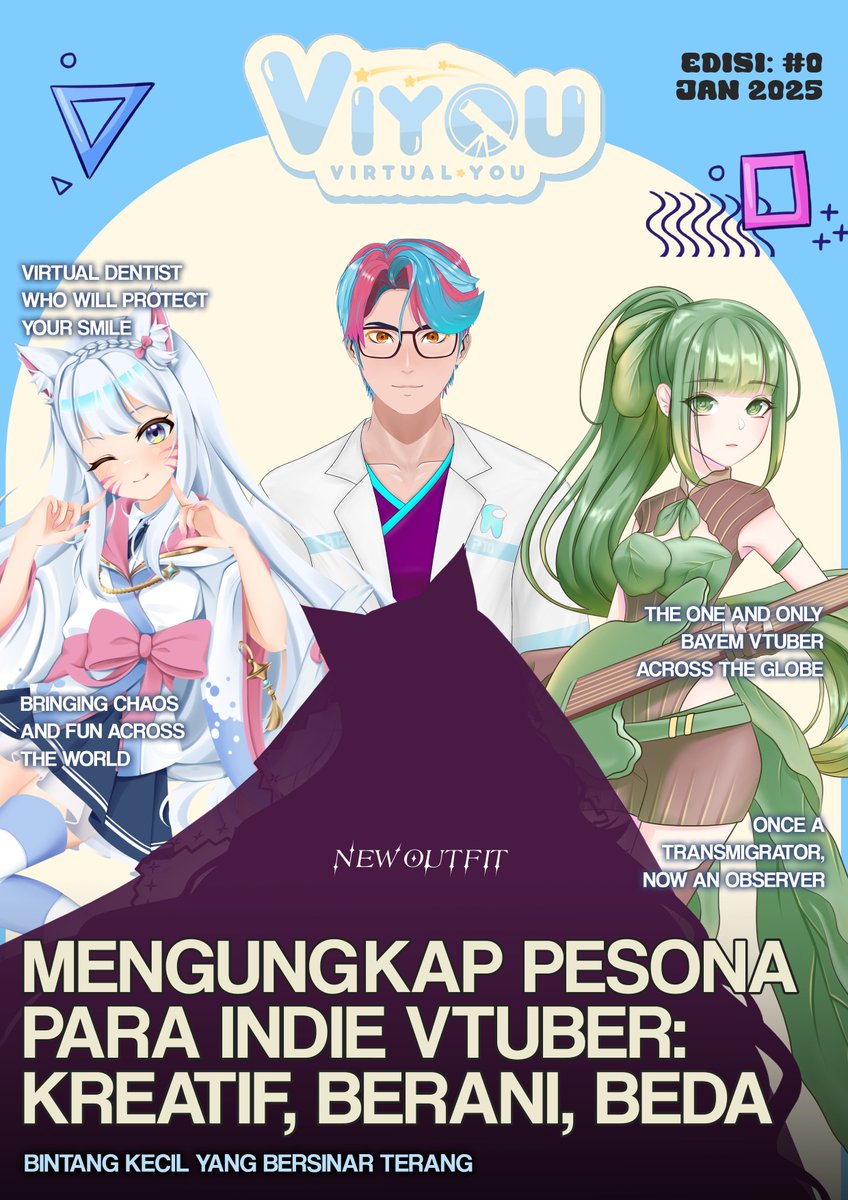 Hai, Viyoutachi! 💙✨

Yang sudah ditunggu-tunggu akhirnya hadir nih. 😎 Majalah #VIYOU Edisi #0 telah rilis! ✨

Edisi awal ini adalah edisi spesial yang menandai langkah pertama kami dalam membawa cerita kreator virtual dan karya-karya keren mereka! 

Cek linknya di bio ya! ✨