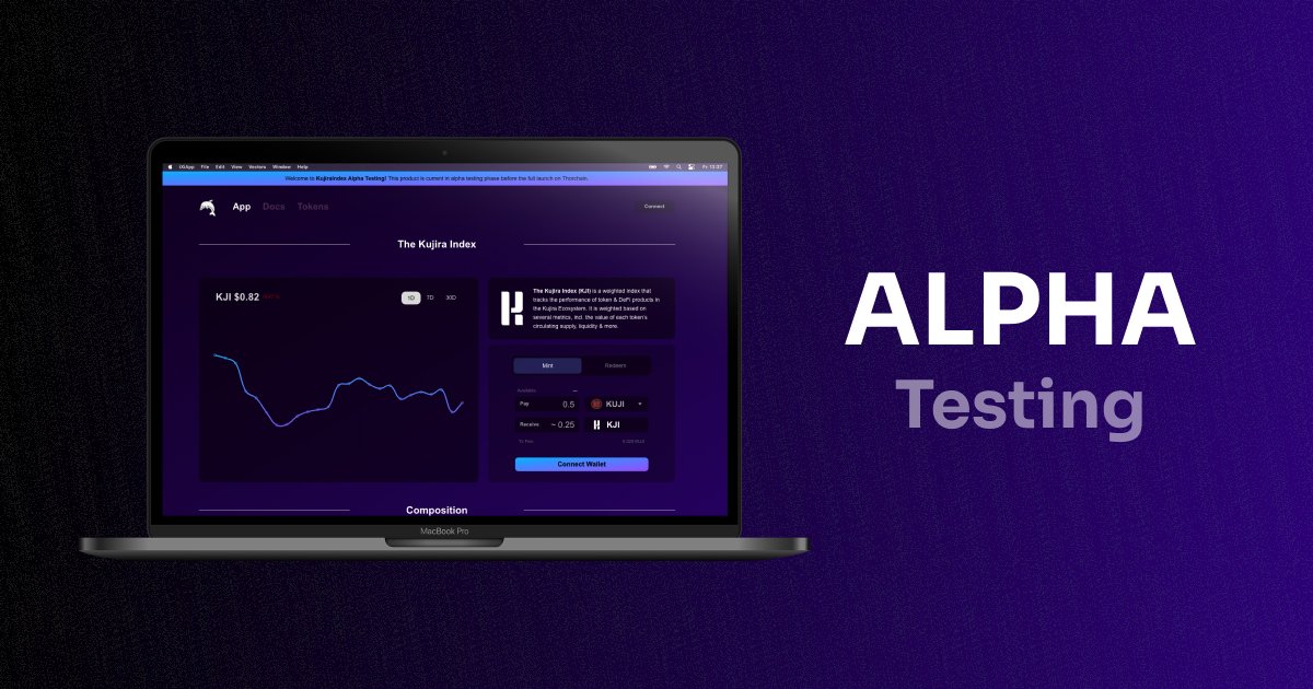 As internal testing is completed, we will wrap up our closed launch on Kujira mainnet with external user testing.

Do you want to be part of it, anon? 🧑‍💻

Retweet &amp; let us know below what type of index you would like to see launched on <a href="/THORChain/">THORChain</a> / <a href="/RujiraNetwork/">Rujira</a> .