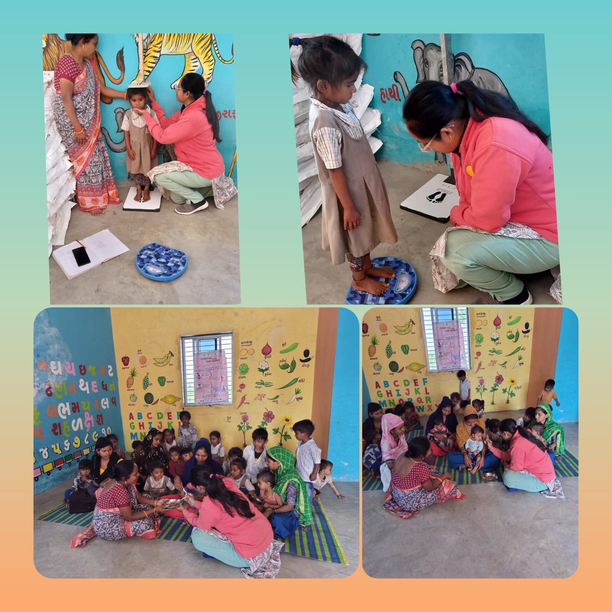 બાદરપુર સેજામાં પાનયા આંગણવાડી કેન્દ્ર પર અન્નપ્રાશન દિવસ તેમજ બાળકોના વજન ઉંચાઈનું ક્રોસ વેરીફીકેશન કરવામાં આવ્યું.