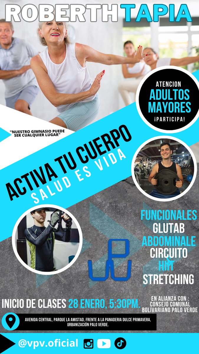 malaveluis02's tweet photo. @RedPaloVerde @LomasDelAvila @paloverde_lomas @PaloVerdeVecino @VECIN0PaloVerde 
Desde este #23Ene entrenamiento para toda la comunidad y desde el próximo #28Ene especial para todos los adultos mayores, totalmente GRATIS. Participa y corre la voz https://t.co/sLZW4Wcn8h