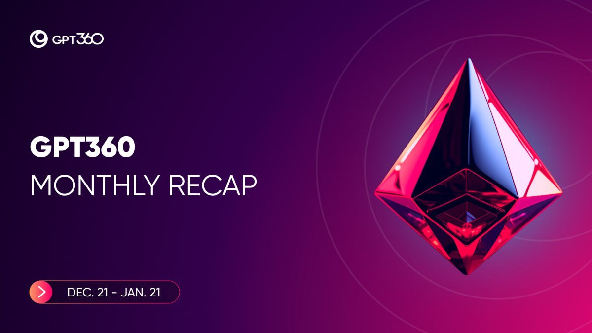GPT360_Official's tweet photo. The GPT360 (https://t.co/QCu6aqOMft) team has put together a report on our recent achievements and key moments from December 21 to January 21 🔔

⚠️ 𝐑𝐄𝐂𝐀𝐏:

1) Giveaway contest for ReferralKing NFT Pass Giveaway!
2) GPT360 X APPSS
3) WEB3 FOCUS: New Ambassador GPT360
4) 2024 Highlights: 55 Events Powered by the Chaterium Protocol
5)  Dive Into the World of GPT360 with Two Epic NFTs! 
6) GPT360’s First Event for Russian Speakers Is Almost Here!
7) GPT360 X TONCASH
8) GPT360 X STOOPIDCATS

As you can see, there are many useful and interesting initiatives happening in our community!✨ Keep an eye on every announcement and stay informed about all events related to GPT360!📣

#GPT360 #Web3 #Crypto #Blockchain