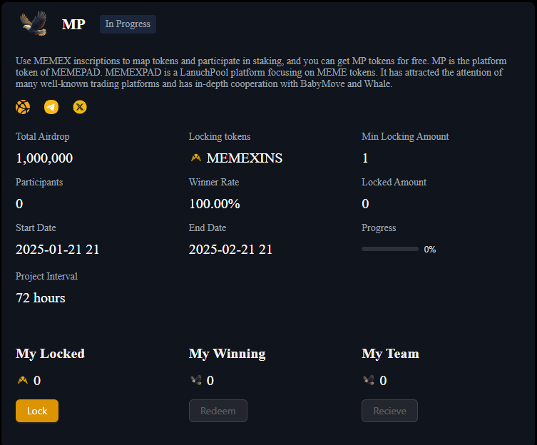 MemePadX's tweet photo. Use #MEMEX inscriptions to map tokens and participate in staking, and you can get #MP tokens for free. MP has attracted the attention of many well-known trading platforms and has in-depth cooperation with BabyMove and Whale. @BabyMove_X @WhaleBscWorld 

🌐https://t.co/NiQWNZJbGC https://t.co/q7keUnw3S2