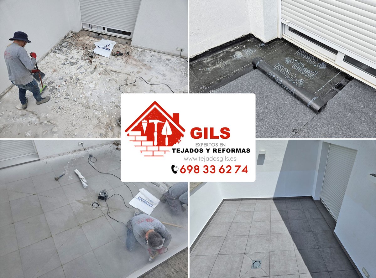 TejadosGILS's tweet photo. 🤔 ¿Necesitas impermeabilizar la terraza o patio de casa? ☔🏠
Aquí mostramos el paso a paso en 4️⃣📸  del proceso de  impermeabilización de una terraza que hemos realizado en un piso de Móstoles - Madrid suroeste 👌
👷 @TejadosGILS · #impermeabilizaciones #impermeabilizarterraza https://t.co/qRi8eyGcqv