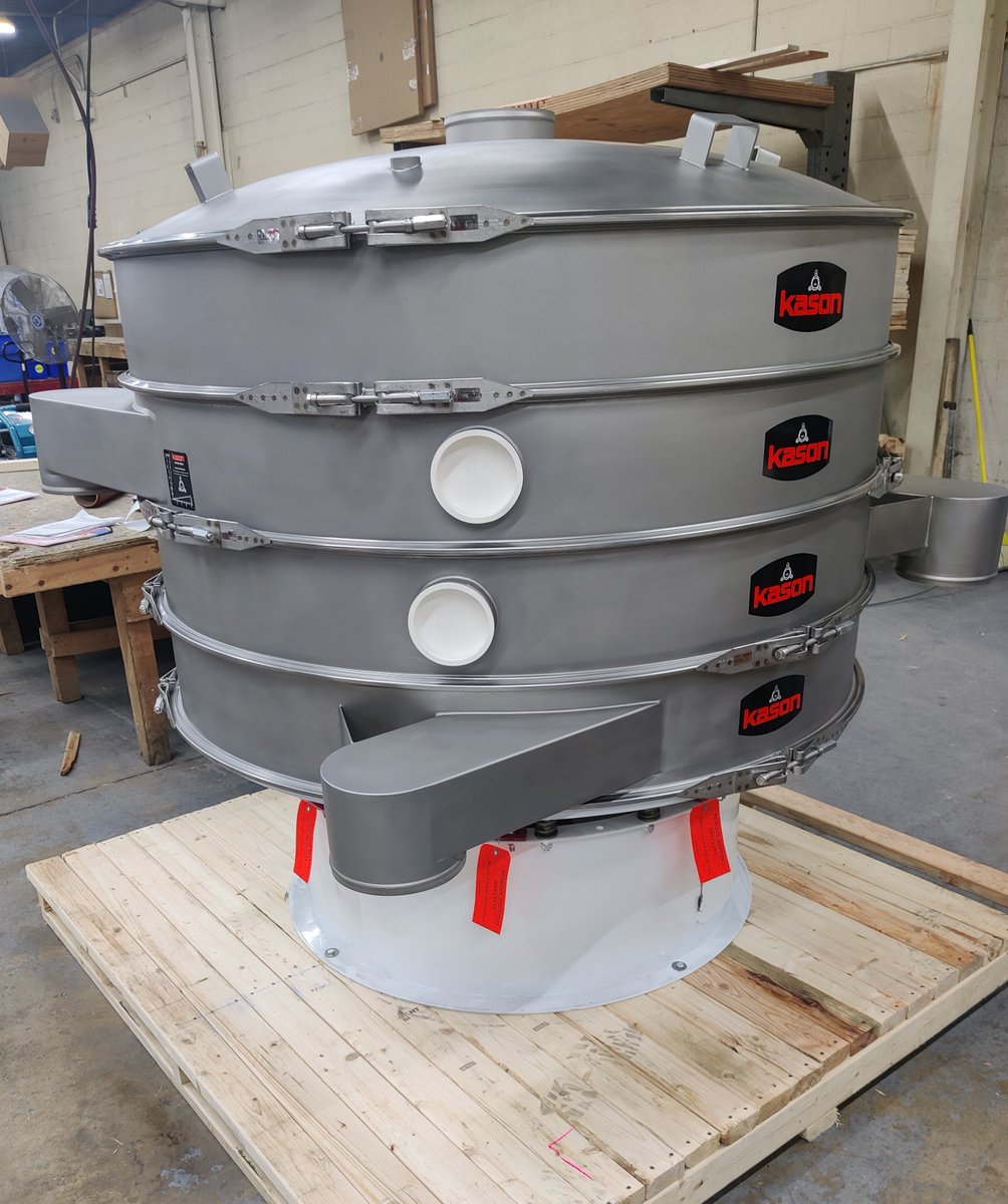 Kason is kicking off 2025 with a bang! Featured here is a K60-3-SS VIBROSCREEN, all set to be shipped to our customer. With a 60-inch diameter, it boasts three decks and a stainless steel finish. 

Visit our website for more detailed information: hubs.ly/Q033dSXq0