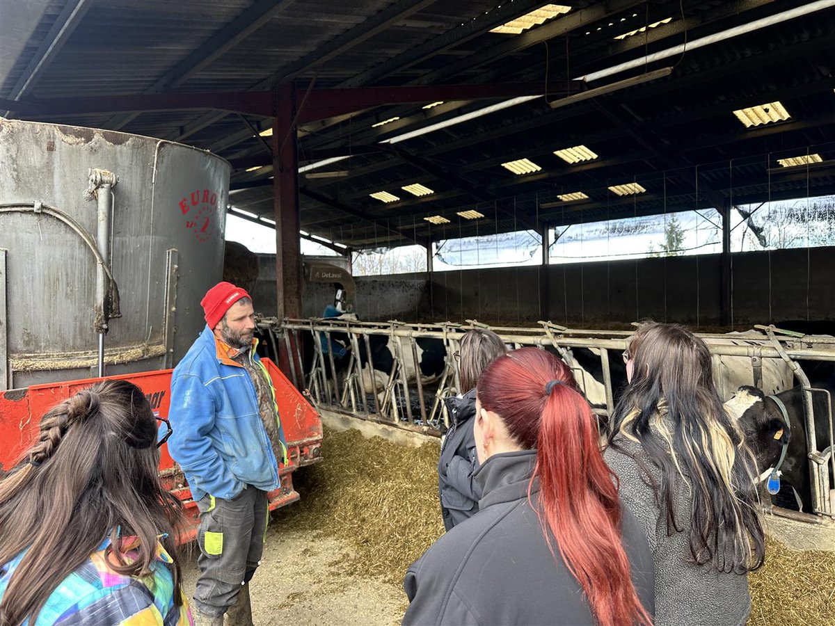CFPMarmande's tweet photo. 🧀🐾 Ce matin, nos apprenties BTM Toiletteur canin et félin en immersion gourmande dans les Pyrénées ! 🏔️✨
#CitéDeLaFormation #BTMToiletteur #DécouverteLocale #FermeDeLaHountBarade #TommeDesPyrénées #PassionEtFormation 🐶🐱 https://t.co/1yvvJQ8gVi