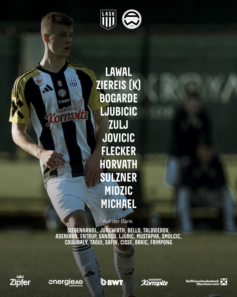 LASK_Official's tweet photo. So geht's rein in den heutigen Test gegen @FCAdmiraWacker ⚫⚪
📺 Das Spiel könnt ihr live im Stream auf unserer Website sehen: https://t.co/nGbttWpmD4 #ASKADM #Testspiel https://t.co/Kc3GRdNXY3