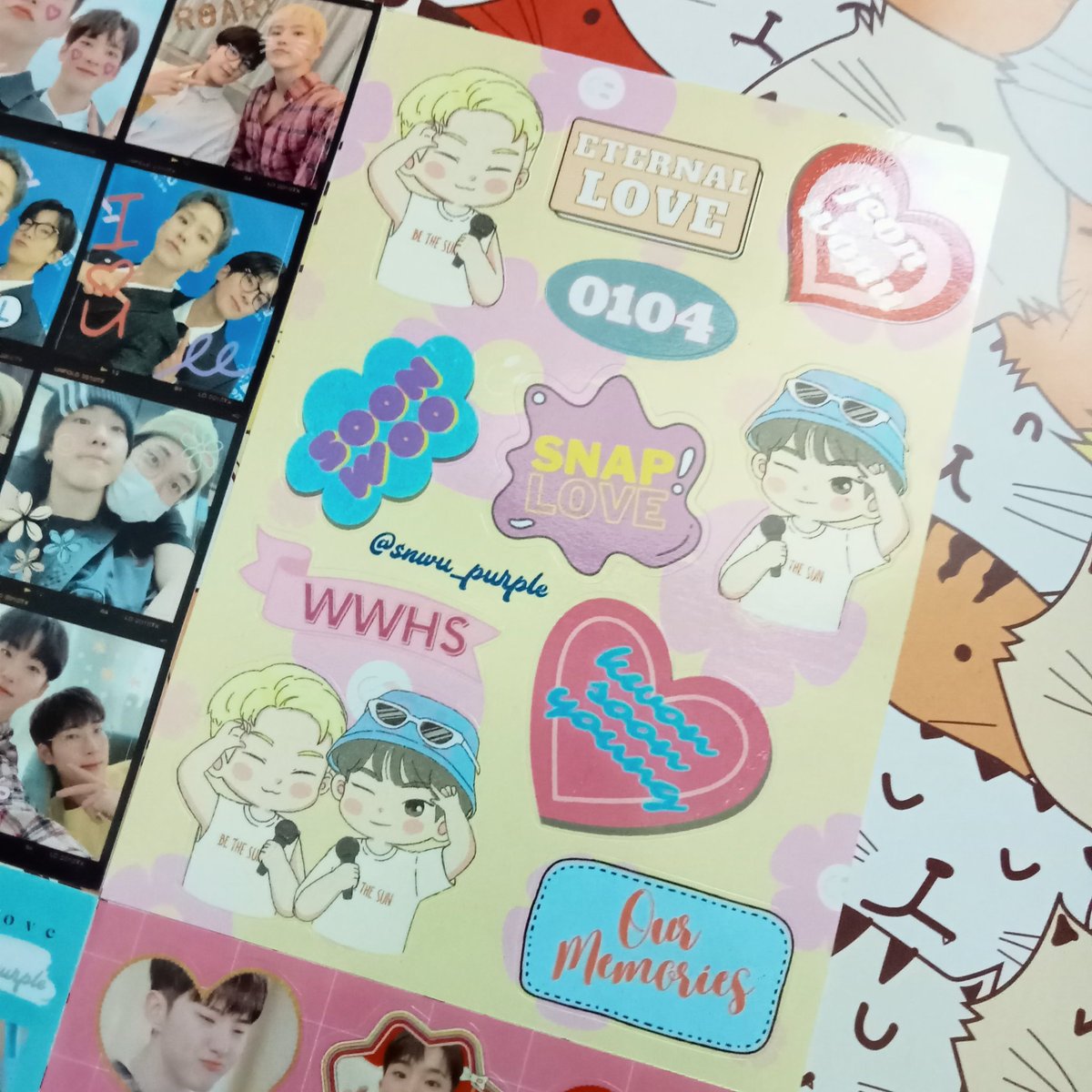 horanghaeoshi's tweet photo. @caramelsun17 A6 emang standard kok buat sticker kiss cut cuman punya kamu 4 frame doang jadinya emang gede bgt 😭 ini punya ku yg kanan aja berasa gede 🫠 https://t.co/21wPWLnzD9