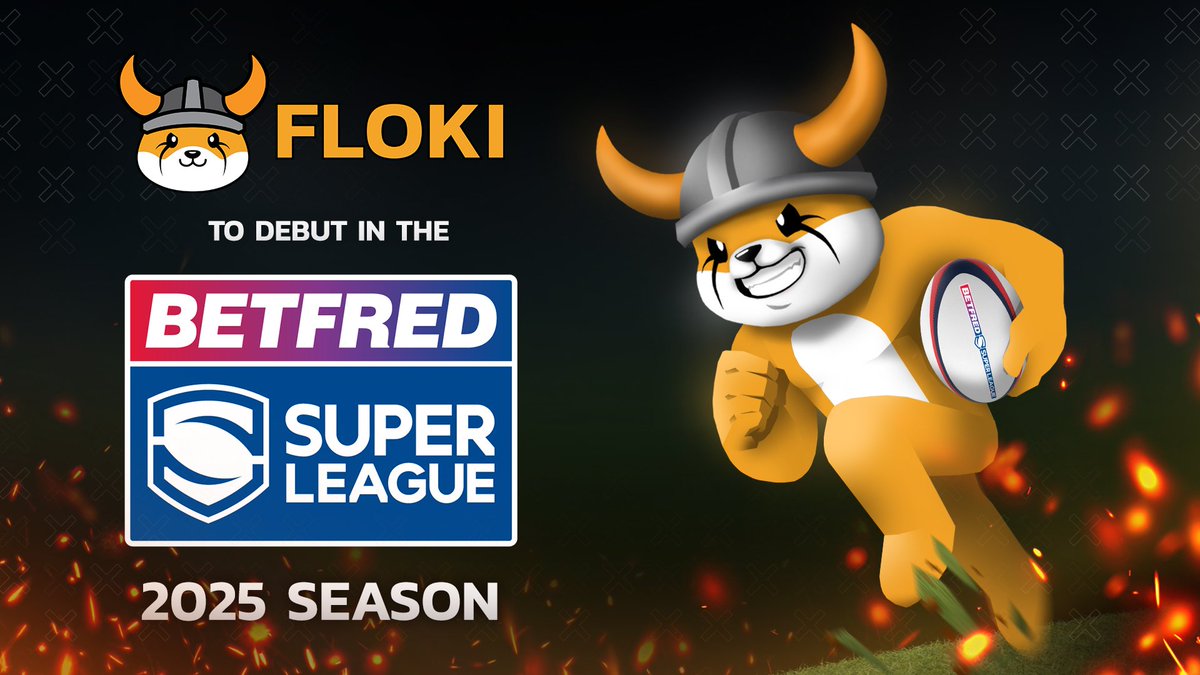📢 <a href="/RealFlokiInu/">Floki</a> $FLOKI has partnered with the Super League, British rugby's top league, for a significant marketing campaign projected to reach 110 million viewers in the UK.

#FLOKI