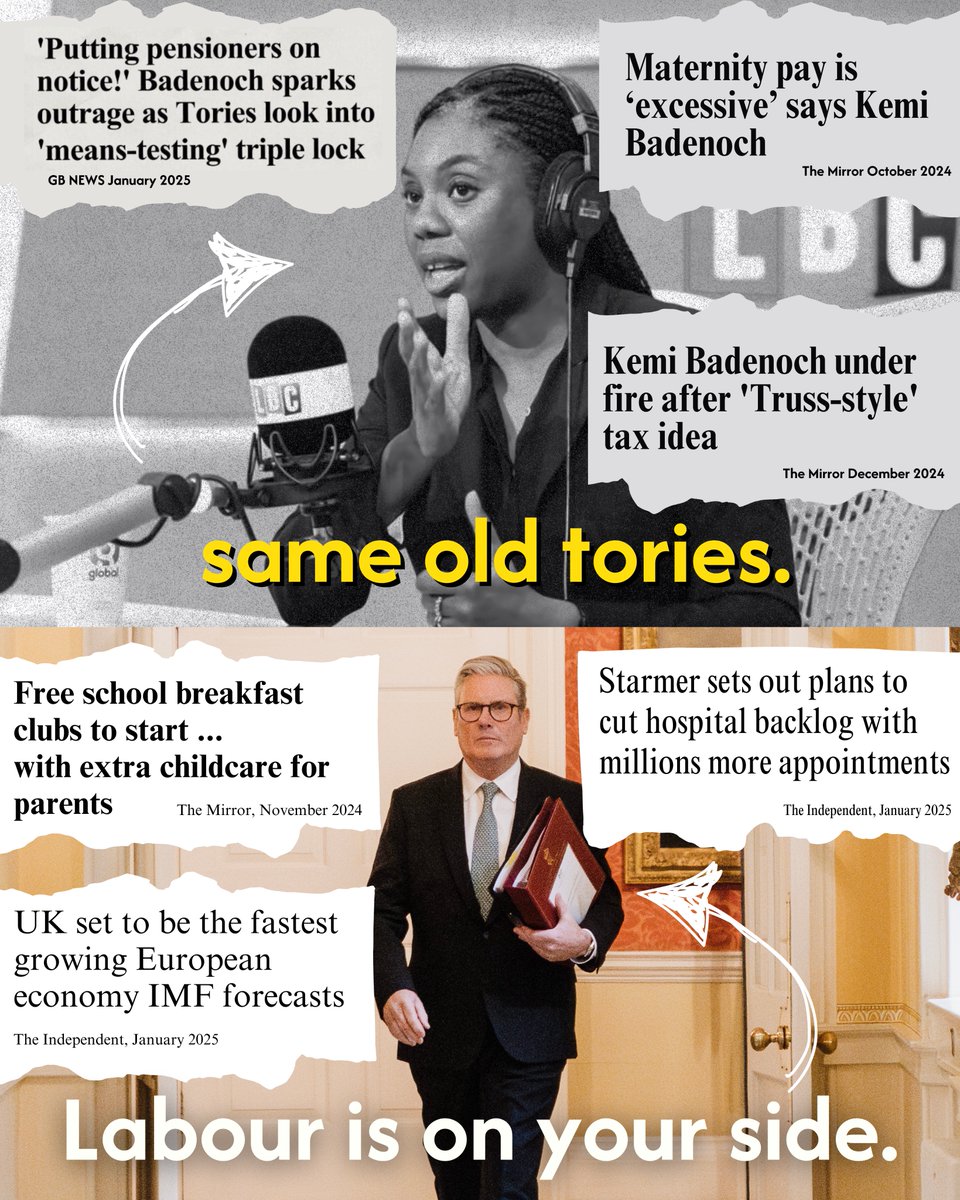 Only Labour is delivering for working people.