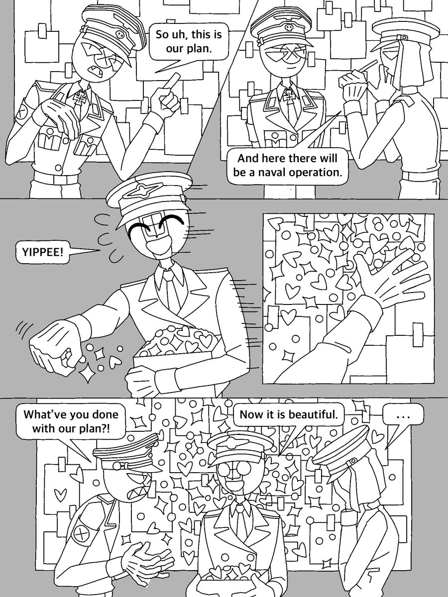 octodyer's tweet photo. A plan
#countryhumans
#countryhumansthirdreich
#countryhumansjapanempire
#countryhumanskingdomofitaly
#カントリーヒューマンズ https://t.co/WnoLoGqMDE