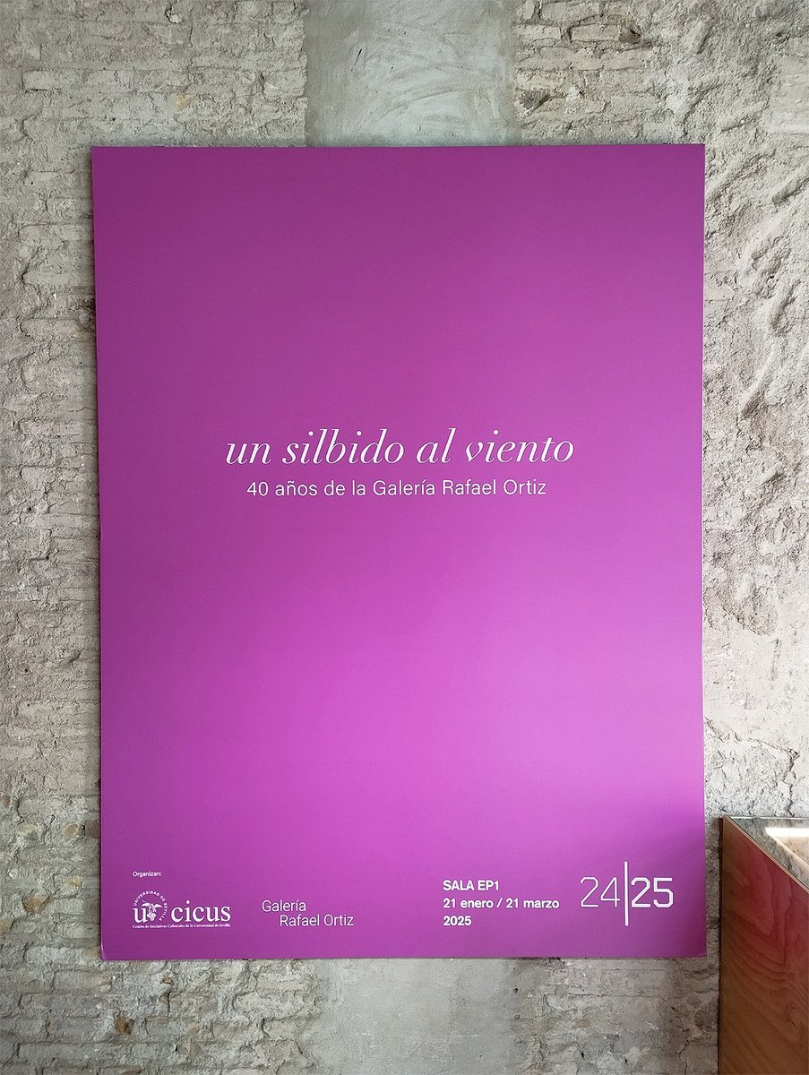 CICUS_'s tweet image. ✅ Todo listo para la inauguración, 19h, en #CICUS @unisevilla de la exposición "Un silbido al viento" que conmemora las cuatro décadas de vida que acaba de cumplir @RafaelOrtizGal a través de más de un centenar de obras de artistas ligados a ella.
ℹ️ cicus.us.es/unsilbidoalvie…