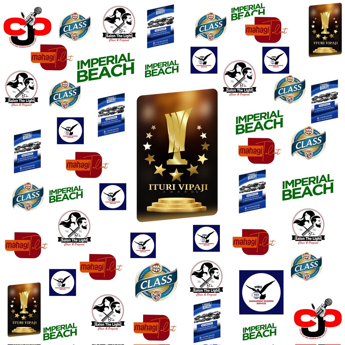 D'abord l'image qui sera au lieu de la prise des photos avant d'acceder dans la salle pour la remise des trophées lors de la soirée Galant Ituri Vipaji award, ça s'annonce déjà avec élégance.
Merci aux partenaires pour leur confiance...26/01/2024🤩