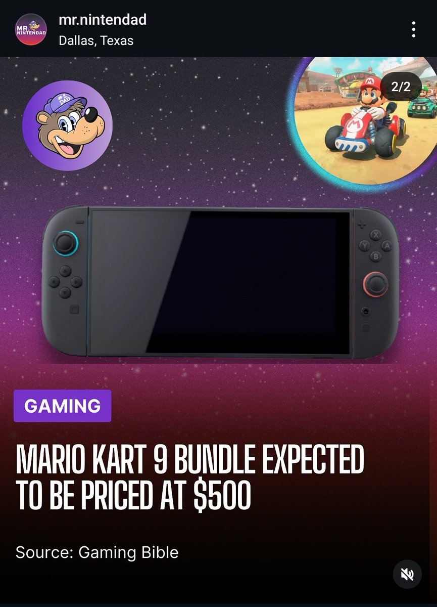 Switch 2 Stock Alerts (fan account) tweet media