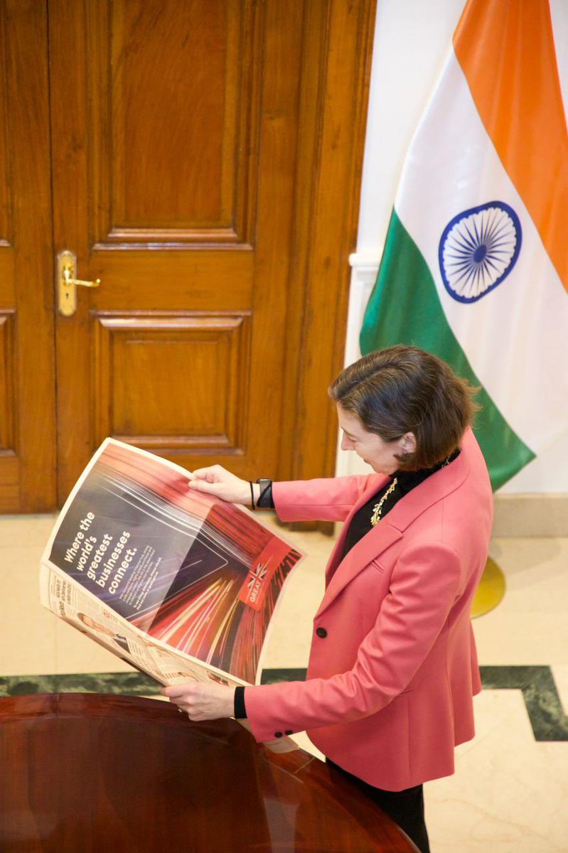 With #WEF25 underway in Davos, delighted to see in today’s <a href="/EconomicTimes/">Economic Times</a> our campaign on why the UK is the ideal place to grow a business. According to <a href="/IMFNews/">IMF</a>, the UK economy is set to be the fastest growing major European economy over the next two years. 🇬🇧Britain is back and