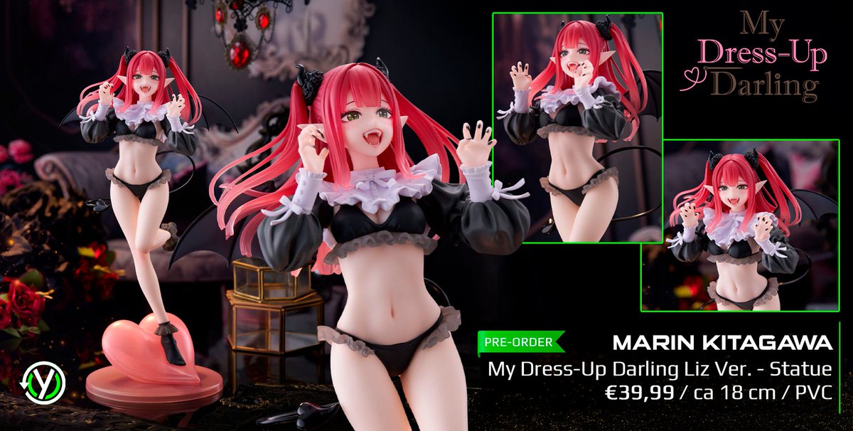 ✨ Marin Kitagawa wartet auf dich! ✨
👉yvolve.shop/products/my-dr…

🌟 Ca. 18 cm groß, mit Liebe zum Detail in einer hochwertigen Fensterbox.  

Jetzt vorbestellen! 🌟

#MyDressUpDarling #AnimeMerch #MarinKitagawa #Figurine