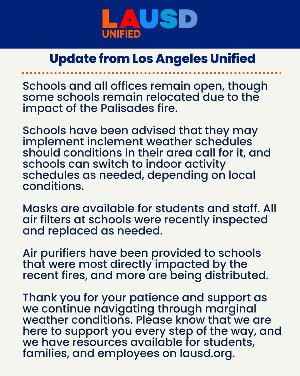 Los Angeles Unified tweet media