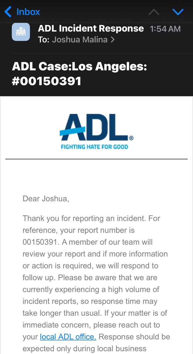 (((Jew))) (@joshmalina) on Twitter photo Turns out you can actually report the ADL to the ADL. Turns out you can actually report the ADL to the ADL.
