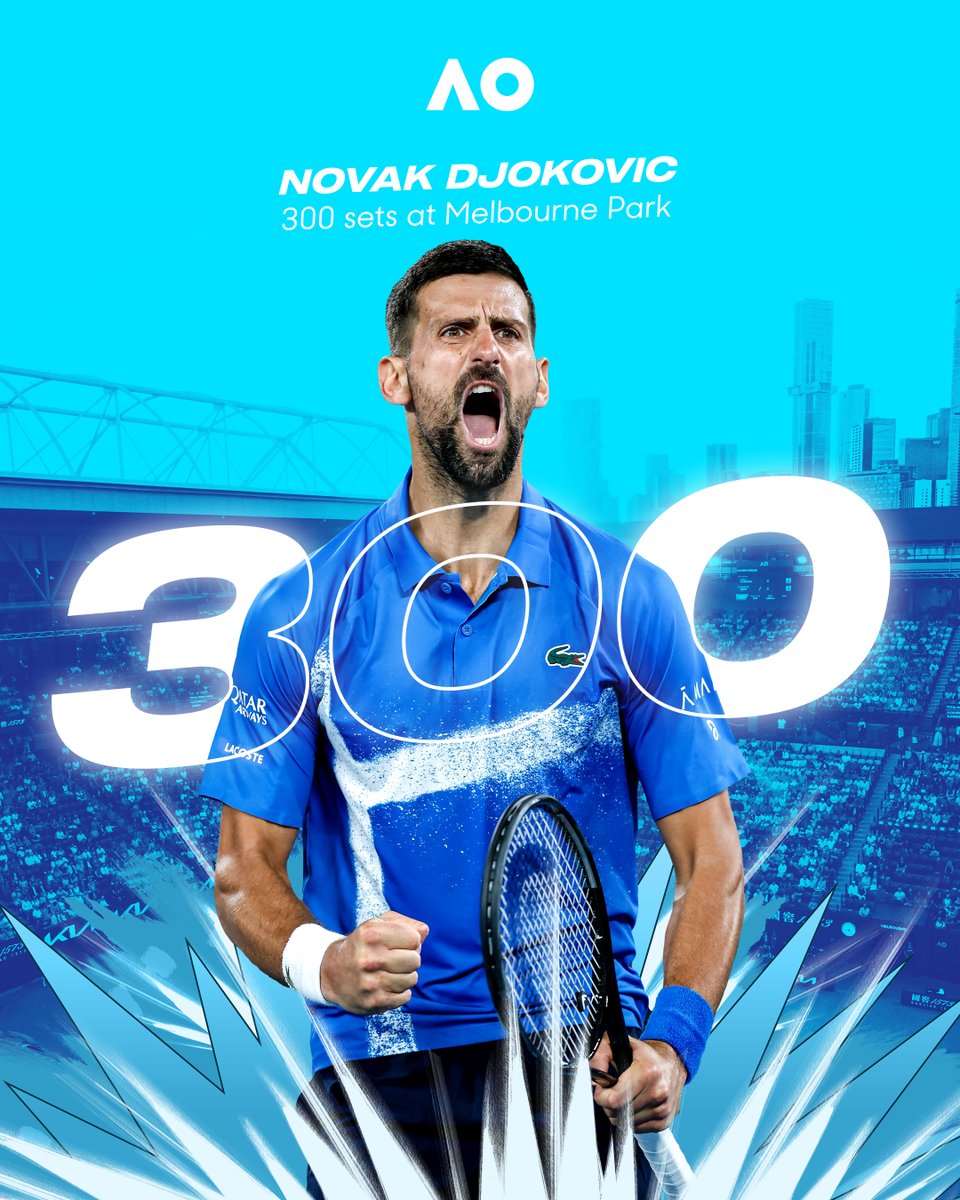 300 sets and counting 😎 <a href="/DjokerNole/">Novak Djokovic</a>